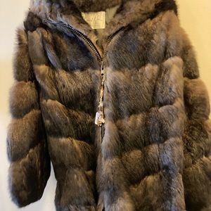 Jacket made of beaver fur. Never worn.